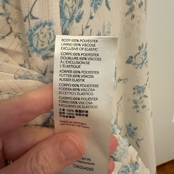 Free People Final Rose Top Smocked Top size Small - Picture 6 of 10